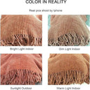 lifein Throw Blanket for Couch, Soft Boho Decor Bed Throw,Cozy Burnt Orange Chenille Knitted Small Farmhouse Lightweight Throw for Spring(Rust,60 * 80") by CozyNest Decor