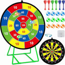 Large Dart Board for Kids, Kids Double-Sided Dart Board with Sticky Balls and Darts, Indoor/Outdoor Sport Fun Party Play Game Toys, Gifts for 3 4 5 6 7 8 9 10 11 12 Year Old Boys Girls by TinyTreasures Baby Boutique