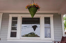 SuperMoss (29280 MossWeave Hanging Basket | Outdoor Hanging Planter with Moss | Decorative Plant Hanger for Porch, Balcony, Garden & Home Décor, Cone, Medium 12.5” D, Green by GreenHaven Gardens