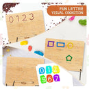 Asweets Montessori Wooden Number Practicing Board, Double-Sided Tracing Board and Shape RecognitionTool to Writing 123 Educational Toy Game for Preschool 3 4 5 Years Old Gifts by TinyTreasures Baby Boutique