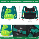 Accmor Toddler Harness Leash with Anti Lost Wrist Link, Cute Dinosaur Harnesses Walking Wrist Leashes for Kids, Children Restraints Hand Straps Belt Tether to Keep Baby Boys Girls Close (Turquoise) by TinyTreasures Baby Boutique