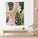 ICMOLYYENLO Tropical Green Plant Tapestry, Green Palm Leaves Natural Landscape Print Wall Tapestry for Bedroom Living Room Dormitory 50x60 Inch by CozyNest Decor