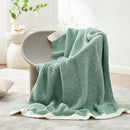 Snuggle Sac Green Throw Blanket, Ultra Soft Warm Blankets for Couch, Cozy Knit Fuzzy Plush Throws Blanket for Sofa, Bed,Living Room, Heather Green, 50x60 inches by TinyTreasures Baby Boutique