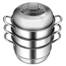3 Tier Stainless Steel Cookware Pot Saucepot Steamer by LJGDeals