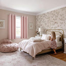 MIULEE Baby Pink Blackout Curtains - Bedroom Window Treatment Curtains Thermal Insulated Room Darkening Drapes for Living Room Kitchen Grommet Top Light Blocking Drapery, 40 x 50 Inches Long, 2 Panels by TinyTreasures Baby Boutique