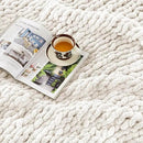 Ultra Soft Chunky Knit Blanket Throw -50x70 Hand Knitted Warm Chenille Throw Blanket, Home Decor Soft Thick Yarn Cable Knit Blanket Breathable Fleece Banket Christmas for Couch Bed Sofa Best GIF by CozyNest Decor