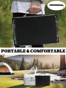 Charmline 14x9inch Foldable Portable Grill Charcoal, Compact Portable Grill for Outdoor Use, Desktop Charcoal Grill, BBQ Grill for Camping, Picnics, Gardens and Beach Parties, Green, Black by GreenHaven Gardens