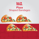 BioSwiss Bandages, Pizza Shaped Self Adhesive Bandage, Latex Free Sterile Wound Care, Fun First Aid Kit Supplies for Kids, 50 Count by TinyTreasures Baby Boutique