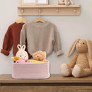 Small Woven Storage Baskets 12“X8”X5“ Decorative Rope Bins for Organizing Shelves, Closets, and Toys, Empty Gift Baskets, Cute Organizer Basket for Home and Office (pink, regular) by CozyNest Decor
