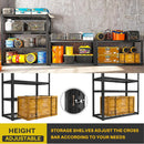 REIBII 40" W Garage Shelving 2240 LBS Storage Shelves Adjustable Metal Shelving Heavy Duty 4 Tier Metal Shelves for Garage Kitchen Pantry Warehouse Basement 40" W × 19.5" D × 59.5" H by GreenHaven Gardens
