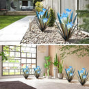 Homight Metal Agave Plants Outdoor Decor Mexican Yard Art Plants Garden Decor for Outside Metal Art Flowers Gifts for Butterflies Bees Birds for Gifts (2 Big&Lily) by GreenHaven Gardens