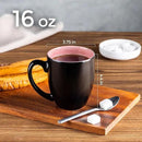 GBHOME 16oz Coffee Mugs Set of 6, Large Ceramic Coffee Mugs for Man, Woman, Dad, Mom, Modern Coffee Mugs Set with handle for Tea/Latte/Cappuccino/Milk/Cocoa. Dishwasher&Microwave Safe,Pink by CozyNest Decor