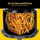 8.5QT Air Fryer, Upgraded Family Size Capacity, Visual Window, Square Basket Dials Stainless Steel Air Fryers, Reheat Leftovers, Easy Cooking for Healthier Breakfast & Dinner in Minutes by CozyNest Decor