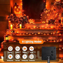 JMEXSUSS 2 Pack Orange Solar Halloween Lights, Total 400 LED 151FT Solar String Lights Outdoor Waterproof, 8 Modes Halloween Lights for Outside Tree Patio Yard Garden Halloween Decorations by GreenHaven Gardens