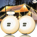 Camping String Lights, 4 in 1 Quick Storage 32.8FT Rechargeable Tent Lights with 6 Modes Hanging Waterproof Camp Lamp Camping Essentials for AwnTent Hiking Garden Bedroom Festival (Warm White)-2Pack by GreenHaven Gardens