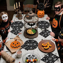 40Pcs Halloween Paper Plates and Napkins Party Supplies, Spider Web Plates Napkins Disposable Dinnerware Set for Spooky Halloween Party Decorations by CozyNest Decor