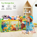Large Toy Box Chest Organizer with Flip Lid for Kids, Collapsible Oxford Toy Storage Box with Handles for Boys Girls, Sturdy Waterproof Storage Organizer for Bedroom Playroom Nursery, 37.7×12.5×15.7'' by TinyTreasures Baby Boutique