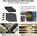 Raised Garden Bed - 1x1 ft Planter Box - Black HDPE - No Tools Needed - DIY Kit for Urban Gardening, Flowers, Herbs & Vegetables - Made in The USA - 2 Pack by GreenHaven Gardens