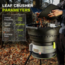 Electric Leaf Mulcher/Shredder: DEKOPRO 13-Amp 8200RPM Motor for 17:1 Reduction Ratio, Adjustable Control Dia with Leaf Scoops Spade and 20 Cutting Lines by GreenHaven Gardens