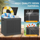 KAMABOKO 31 Gallon Outdoor Storage Box, Resin Deck Boxes Indoor and outdoor, Waterproof Storage Box Lockable Lid for Garden Tools, Package Delivery, Pool Supplies, Patio Cushions, Black by CozyNest Decor
