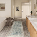 Washable Kitchen Rug Runners for Hallways: 2'x10' Bedroom Rug with Non Slip Backing Low-Pile Soft Indoor Floor Carpet Runner for Indoor Entryway Hallways Kitchen Laundry Room Farmhouse by TinyTreasures Baby Boutique
