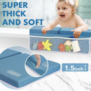 beiens Bath Kneeler and Elbow Rest Pad Set - 1.5'' Comfortable Thick Baby Bath Kneeler Pads, Quick Dry Soft Kneeling Pad for Baby Bath Time, Non-Slip Knee& Arm Support Bathtub Mat with Toys Organizer by TinyTreasures Baby Boutique