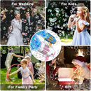 Bubble Machine Automatic Bubble Gun with Bubble Refill Solution, Bubbles Kids Toys for Girls Boys 3 4 5 6 7 8 9 10 11 12 Years Old, Summer Fun Outdoor Toy Birthday Party Halloween Favors(No Dip) by TinyTreasures Baby Boutique