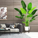 7.2ft Artificial Silk Bird of Paradise Palm Tree (85in) with 17 Trunks Faux Tree and Plastic Nursery Pot, Fake Plant for Office House Farmhouse Living Room Home Decor (Indoor/Outdoor) by CozyNest Decor