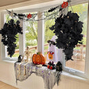 RECUTMS Black Maple Leaf Artificial Hanging Plants Fake Plants Faux Fall Leaves Halloween Faux Plants Autumn Leaves Artificial Wall Hanging Indoor Outdoor Halloween Decoration（Black） by CozyNest Decor