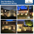 Waterproof Solar Lights Outdoor: IP65 Led Spot Light Decorations for Garden - 3 Lighting Modes Solar Powered for Yard - Dust to Dawn Uplighting Landscape Pathway Drive Patios 6PC Warm by GreenHaven Gardens