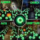 ASMAD Halloween Decorations Outdoor Solar Scary Eyeball Lights, 4Pack 32LEDs Green Eyeball Swaying Firefly Light, Waterproof Halloween Path Lights for Garden/Yard/Patio/Party Decor by GreenHaven Gardens
