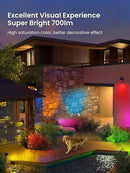 Solar Spot Lights Outdoor, 9 Lighting Modes RGB, Solar Lights Outdoor Waterproof IP65, 63 LED Landscape Spotlights for Holiday Decorations-10 Pack by GreenHaven Gardens
