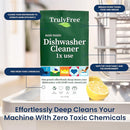Natural Dishwasher Cleaner - Dish Washer Machine Descaler, Fights Grease & Limescale, Hard Water Stain Remover, Smell Eliminator for Clean Dishwashers - Lemon Fresh Scent, 4 oz (Pack of 1) by TinyTreasures Baby Boutique