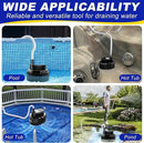 Pool Cover Pump above Ground-Submersible Sump Pump Swimming Water Removal Pumps, Sump Pump for Pool Draining with 16ft Drainage Hose & 25 ft Extra Long Power Cord,850 GPH,3 Adapters-Black by GreenHaven Gardens