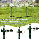 3-Arm Garden Sprinkler,360 Degree Rotating Lawn Sprinklers with Adjustable Tripod Base,Yard Sprinkler for Large Area Coverage,Hose Attachment Water Sprayer for Lawn,Garden,Animal Deterrent by GreenHaven Gardens