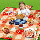 Extra Large Picnic Blanket Waterproof,80"x 80"Foldable Machine Washable Beach Blanket,Outdoor Blanket for 6-8 Adults,Suitable for Indoor Crawling,Park Beach,Camping,Hiking,Family Travel(Orange) by TinyTreasures Baby Boutique