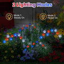 4th of July Decorations Solar Garden Lights, Fourth of July Red White and Blue Star Solar Lights Outdoor, Waterproof Patriotic Decor with 9 LED 2 Lighting Modes for Independence Day, 4 Pack by GreenHaven Gardens
