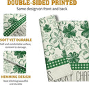 Green Shamrock St Patricks Day Placemats Set of 4 Lucky Clover Plaid Check Table Mat 12x18 Inch St. Patrick's Day Seasonal Holiday Place Mats Spring Linen Placemat for Party Kitchen Dining Decor by CozyNest Decor