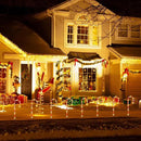 22" Candy Cane Lights Outdoor Pathway 2PK 12 PCS Candy Cane Christmas Decorations 8 Modes Solar Candy Cane Lights with Star Total 15FT Christmas Pathway Lights Outdoor for Xmas Yard Garden Walkway by GreenHaven Gardens