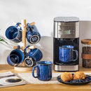 vancasso STARRY Coffee Mugs Set, 16 oz Ceramic Coffee Cups for Americano Hot Tea Iced Coffee Cold Brew Cocoa Milk Stoneware Mugs Set of 6, Dishwasher & Microwave Safe, Blue by CozyNest Decor