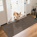 BEQHAUSE Dirt Trapper Door Mat 24" x 60", Doormat Non-Slip Entryway Rugs Washable, Dog Door Mat Stain Resistant and Absorbent Welcome Floor Mat for Front Back Door, Muddy Wet Shoes & Paws, Light Brown by CozyNest Decor