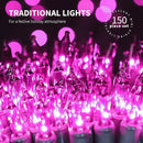 150LIGHTS Purple Extra-Bright with End Connectors Halloween Decorative Lights 9.72m UL Certified Mini String Light Set Waterproof for Halloween Home Garden Christmas Tree Party Patio Wedding by CozyNest Decor