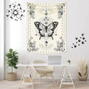 Lunerfex Boho Butterfly Tapestry Small Tapestry Tarot Tapestries Moon Phase Aesthetic Tapestries Wall Hanging for Bedroom and Living Room Decor Butterfly 36×48 Inches by CozyNest Decor
