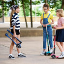 Micro Kickboard - Maxi Deluxe Foldable LED - Three Wheeled, Lean-to-Steer, Fold-to-Carry Swiss-Designed Micro Scooter for Kids with Motion-Activated Light-Up Wheels for Ages 5-12 by TinyTreasures Baby Boutique