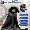 Sealy Electric Blanket King 100"*90",Super Cozy Flannel to Sherpa Reversible Heated Blanket King Size with 10 Heating Levels & 1-12 Hours Auto Off Overheating Protection Machine Washable,Charcoal by CozyNest Decor