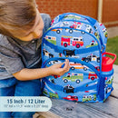 Wildkin ECO rPET 15-inch Kids Backpack – Sustainable, Padded, Adjustable – Heroes by TinyTreasures Baby Boutique