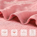 Hooyax Muslin Baby Lounger Cover Soft Organic Cotton Slipcover Fits Newborn Lounger for Baby Boys and Girls (Flesh Pink) by TinyTreasures Baby Boutique