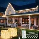 100ft 1200 LED Rope Lights Outdoor, Connectable Warm White Rope Lights Plug in, Outdoor String Lights Waterproof Decorative Lighting for Deck Patio Backyard Garden Pool Camping Room Indoor Décor by TinyTreasures Baby Boutique
