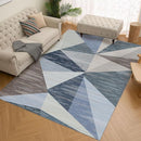 HOMFINE Washable Modern Area Rug - Geometric Style 6x9 Rugs for Living Room, Bedroom, Machine Washable Rug Soft Non Slip Non Shedding Area Rug - Blue, 6'x9' by TinyTreasures Baby Boutique