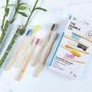 The Humble Co. Bamboo Toothbrushes (5pk) – Toothbrushes for Superior Oral Care, Dental Hygiene, and Gum Care, BPA Free (Soft Bristles) by CozyNest Decor